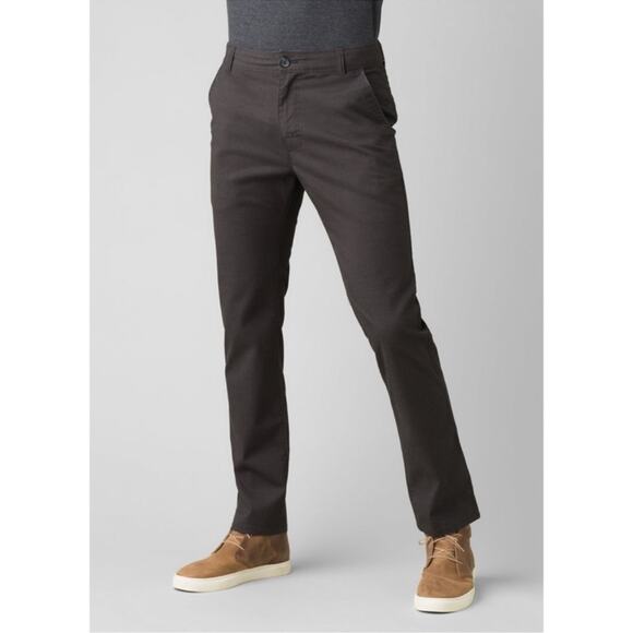Prana Men’s Straight Fit Charcoal Mcclee Everyday Pants 34 x 29 - Picture 1 of 16